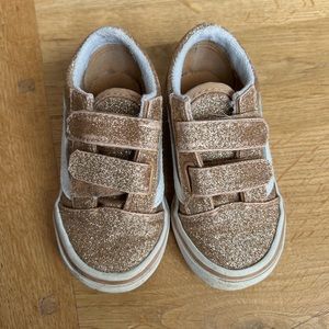 Vans Old Skool Glitter Shoe Toddler Girls